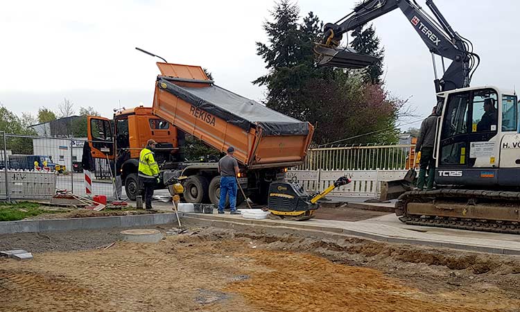 REKISA:  Baustoffgewinnung und Materialversorgung für die Baustelle